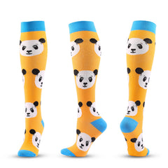 Knee-High Compression Socks Animal Pattern Sports Nylon Stockings