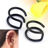 Stainless Steel Non-piercing Fake Lip Nose Ring Clip-on Cartilage Septum Earring Hoop