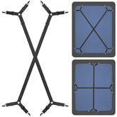 2pcs Bed Sheet Fasteners Suspenders Adjustable Mattress Crisscross Holder Straps