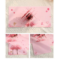 Paper Love 3D Cherry Blossom Pop Up Card For Valentines Mothers Day
