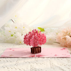 Paper Love 3D Cherry Blossom Pop Up Card For Valentines Mothers Day