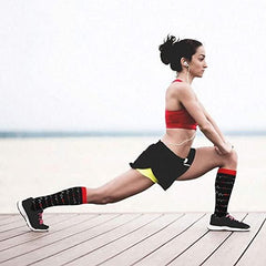 Knee-High Compression Socks Penguin Pattern Sports Nylon Stockings