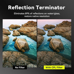 52mm Clip-on CPL Phone Cameralens Circular Polarizer Polarizing Filter Kit 