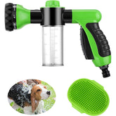Dog Wash Pup Jet Hose Nozzle Foam Sprayer with Soap Dispenser for Pet Shower Bathing Tool