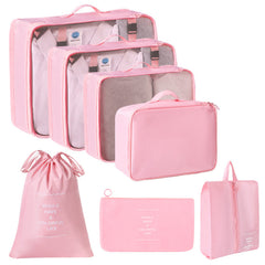 7pcs Polyester Travel Organizer Bags