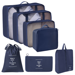 7pcs Polyester Travel Organizer Bags
