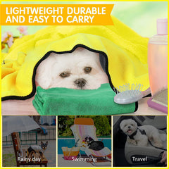 Absorbent Soft Dog Cat Microfiber Pet Bath Towel