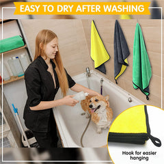 Absorbent Soft Dog Cat Microfiber Pet Bath Towel