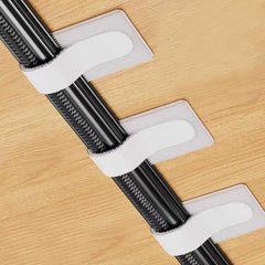 10 Pcs Self Adhesive Cable Straps Sticky Cord Reusable Wire Organizers for Office
