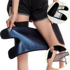 Unisex Adjustable Sauna Thigh Sweat Bands Shaping Leg Sleeves 