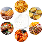 100 Pcs Air Fryer Liners Perforated Parchment Paper Sheets for Baking