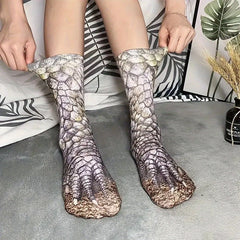 Cozy 3D Animal Paw Mid-Calf Socks