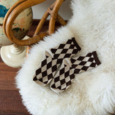 Women's Vintage Argyle Pattern Mid-Calf Socks