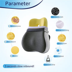 Lumbar Support Memory Foam Back Support Pillow Cover Orthopedic Backrest