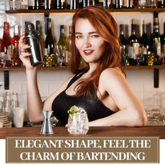 2PCs Double Cocktail Jigger Stainless Steel Measuring Cup Tool