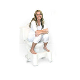 Strong Plastic Toilet Potty Stool Bathroom Foot Rest Comfort Aid White