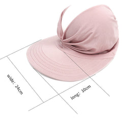 Womens Sun Visor Hat Wide Brim Summer UPF 50+ UV Protection Beach Sport Cap