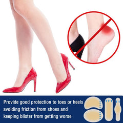 10 Pcs Foot Gel Blister Protection Waterproof Adhesive Bandages Heel Blister Prevention