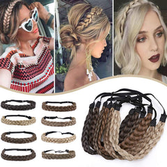 Braided Hair Band Elastic Headband Plaited Hair Wear