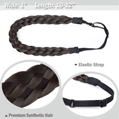 Braided Hair Band Elastic Headband Plaited Hair Wear
