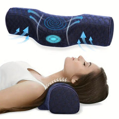 Cervical Memory Foam Neck Support Roll Pillow for Stiff Neck Pain Relief