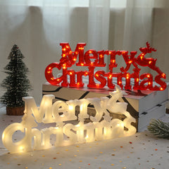 Merry Christmas Decor Lighted Sign For Christmas Decorations
