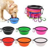 Silicone Collapsible Travel Portable Dog Food Water Bowl