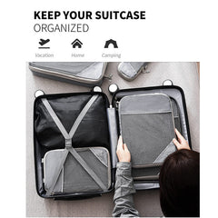 Travel Pouches Storage Mesh Extensible and Compression Packing Cubes Bags