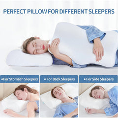 Ergonomic Contour Cervical Memory Foam Support Pillow