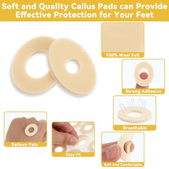 120pcs Corn Pads For Feet 4 Model Corn Cushions