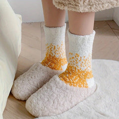 Cozy Coral Fleece Crew Socks for Men & Women
