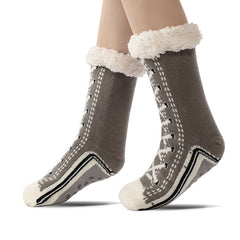 Cozy Fleece-Lined Winter Socks for Women