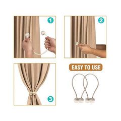 Magnetic Curtain Tiebacks Curtain Ties 2 Pack