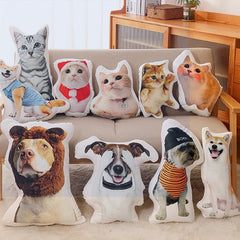 Customed Personalized Shaped Pillow with Pet/Picture/People and Others for Distinct Gift, Thanksgiving, Christmas, Valentine's Day, Halloween 