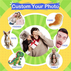 Customed Personalized Shaped Pillow with Pet/Picture/People and Others for Distinct Gift, Thanksgiving, Christmas, Valentine's Day, Halloween 