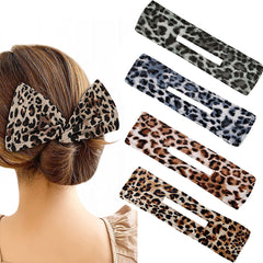 DIY Leopard Printed Deft Hair Bun Maker Headband Hair Styling Tools