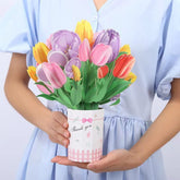 Forever Flower 3D Popup Greeting Cards with Note Card and Envelope