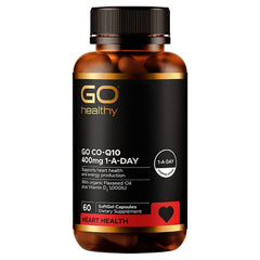 GO Healthy Go Co-Q10 400mg One-A-Day 60 Sofgels