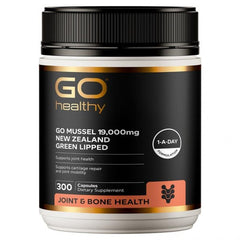 GO Healthy Go Mussel 19,000mg New Zealand Green Lipped 300 Capsules