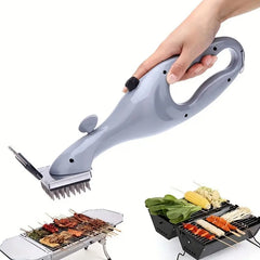 Grill Cleaner Brush BBQ Grill Cleaning Tool Stainless Steel Bristles Wire Brush with Scraper