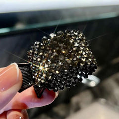 Rhinestone Hair Claw Anti-Sagging Fixed Artifact High Ponytail Fixed Hair Clip Hairpin