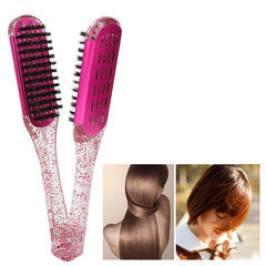 Soft Hair Double Sided Enhanced Drying Speed Hair Straightener Clamp Brush Styling Tool   