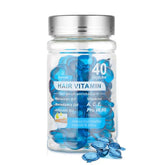 Hair Vitamin 40 Capsules Enriched with Moroccan Oil, Macadamia Oil, Vitamins A, C, E & Pro Vitamin B5
