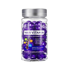 Hair Vitamin 40 Capsules Enriched with Moroccan Oil, Macadamia Oil, Vitamins A, C, E & Pro Vitamin B5