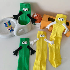 Funny Magnetic Hand Holding Socks for Adult - Couples, Lovers, Family, Friends