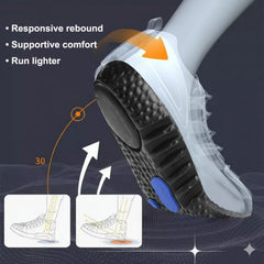 High Elastic Sports Insoles Shock Absorbing Cushioning Shoe Inserts for Men Women