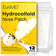 Hydrocolloid Deep Clean Pore Nose Patch Strip 12 PCS