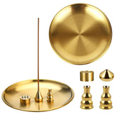 5 in 1 Brass Incense Burner Holder Sticks Coil Incense Incense Cones