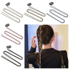 Hair Accessories Girl Braided Headband Shiny Chain Hairpins Tassel Hair Clips Barrettes