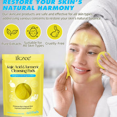 Kojic Acid Turmeric Brightening & Gentle Exfoliating Cleansing Face Pads